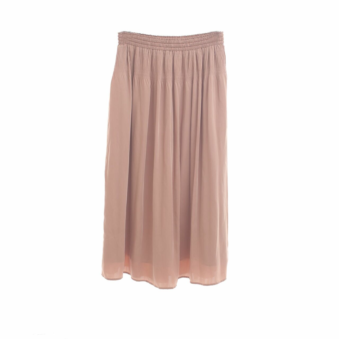 UNIQLO Brown Midi Skirt