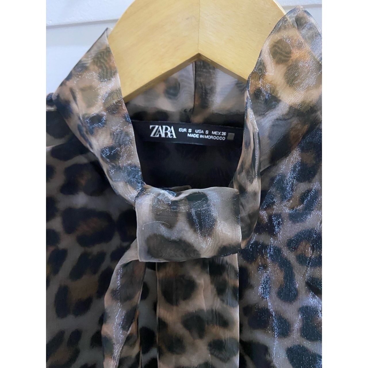 Zara Leopard Printed Blouse