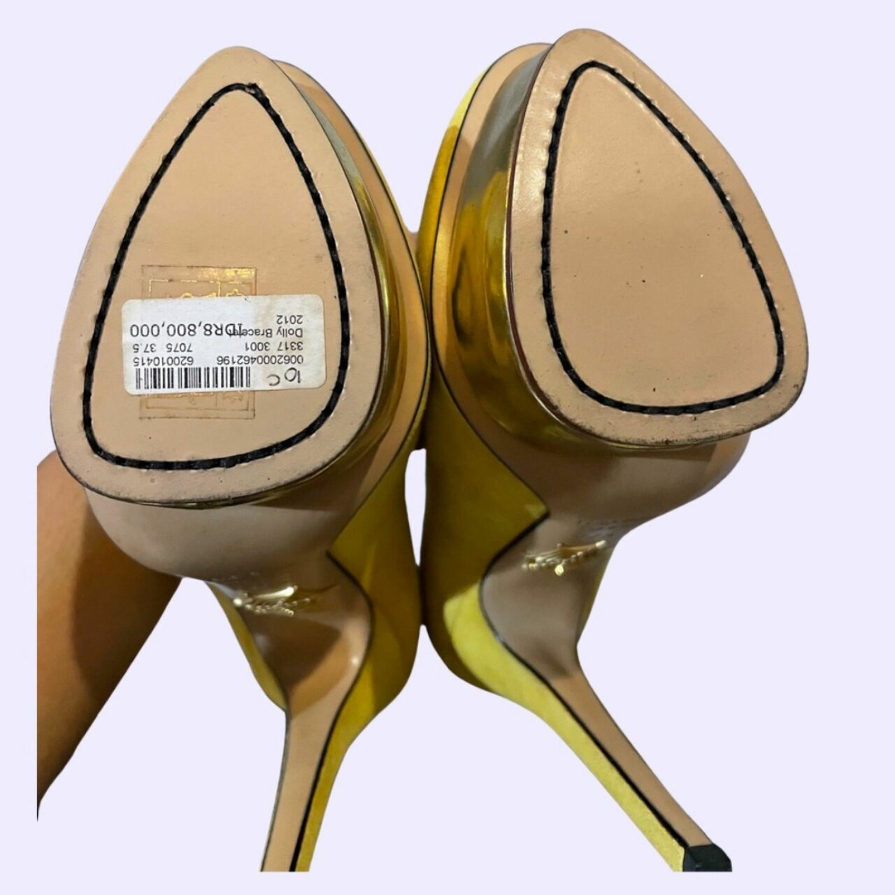 Charlotte Olympia Yellow Heels