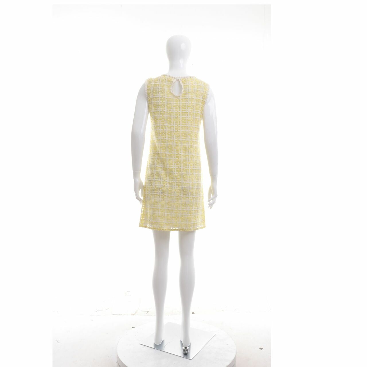 Max Studio Yellow & White Mini Dress