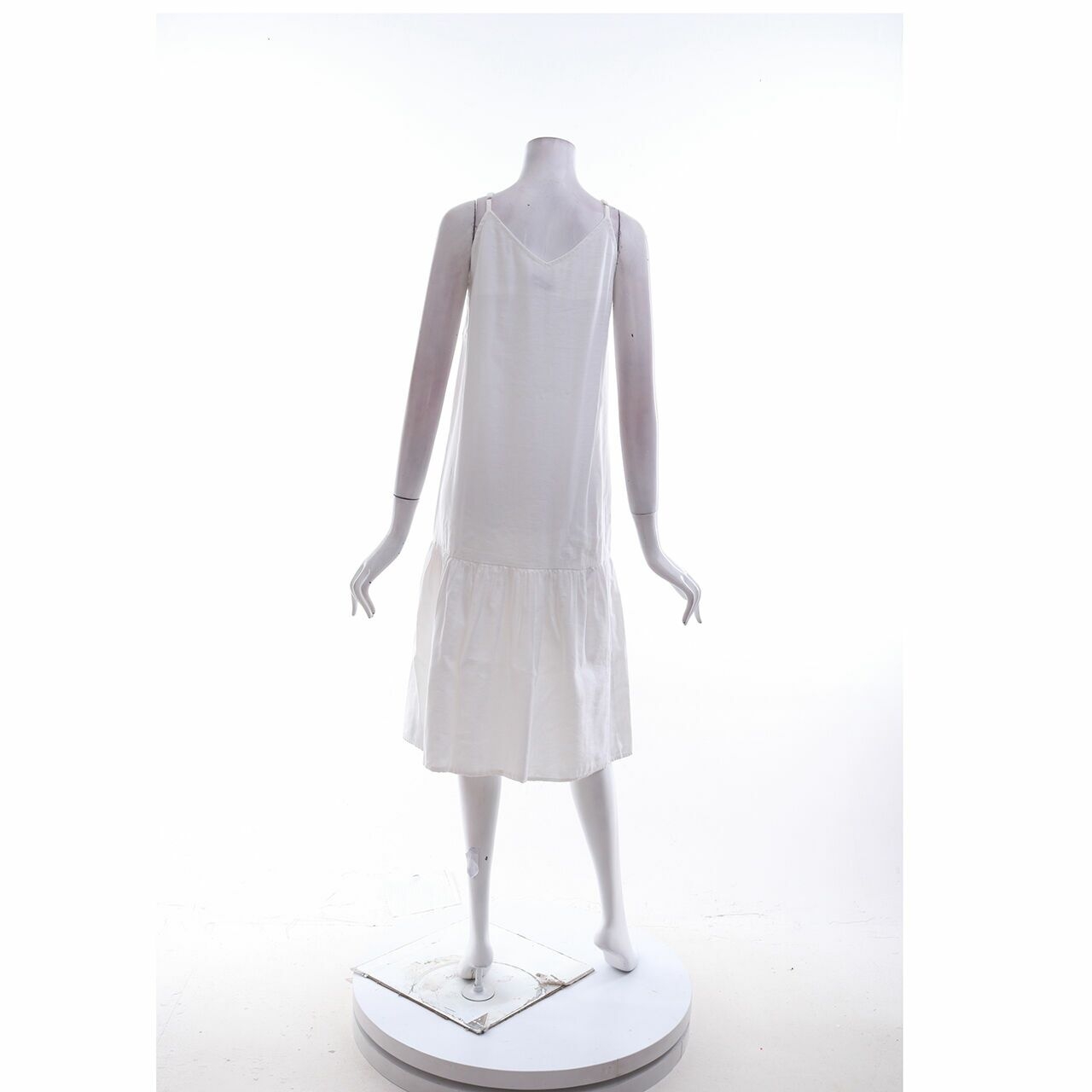 This is April White Midi Dress