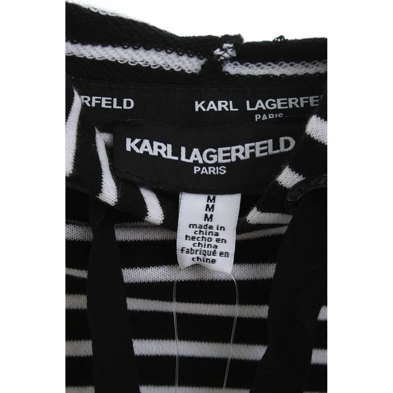Karl Lagerfeld Stripes Black & White Hoodie