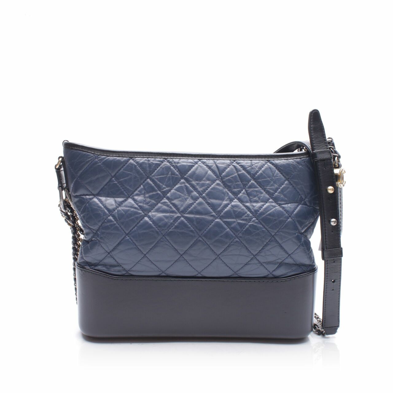 Chanel Gabrielle Hobo Navy/Black with Mixed Hardware Shoulder Bag