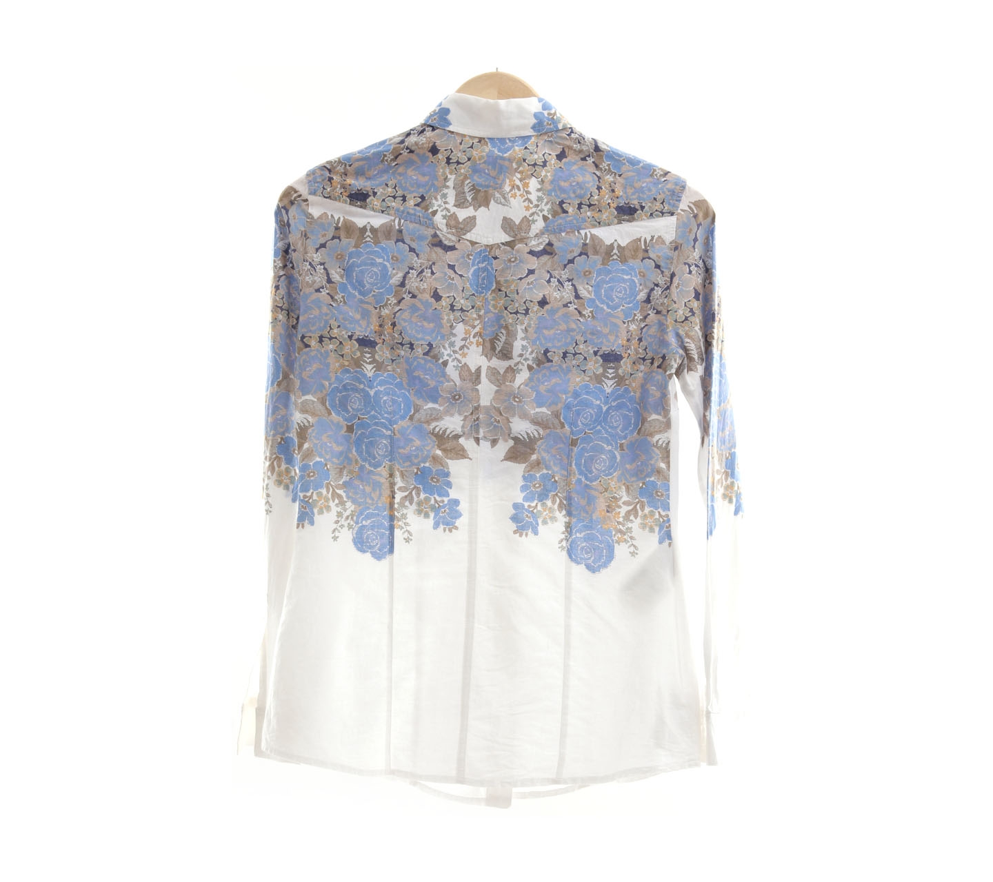 Trucco White & Blue Floral Shirt