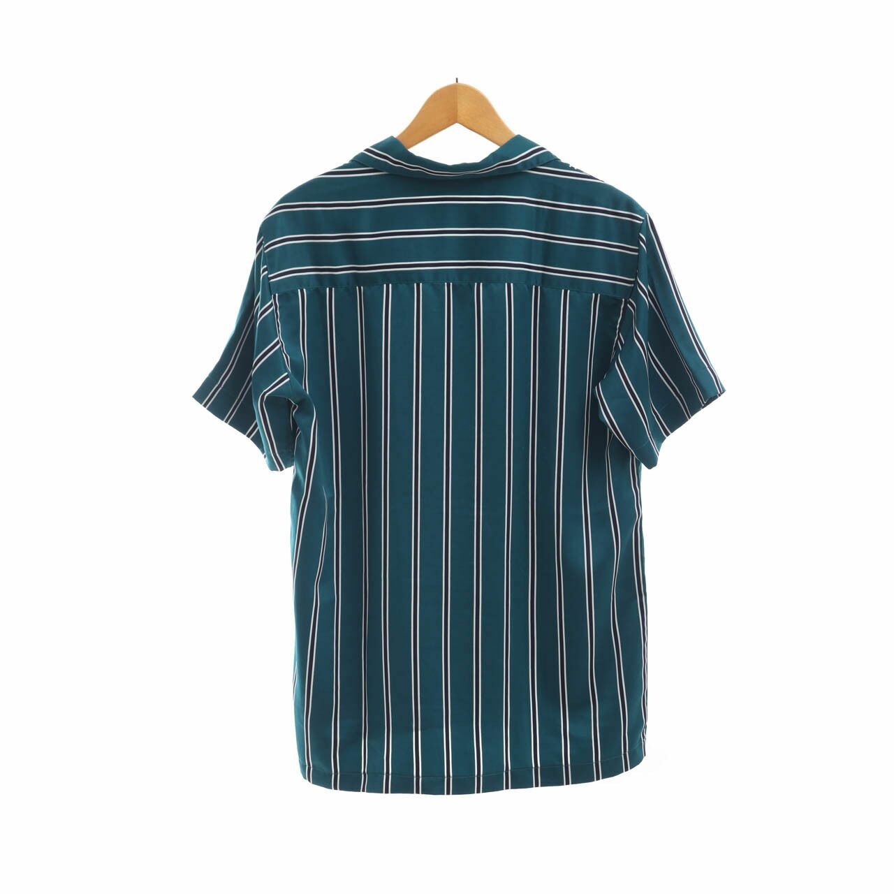 Private Collection Cedar Green Stripes Pocket Shirt
