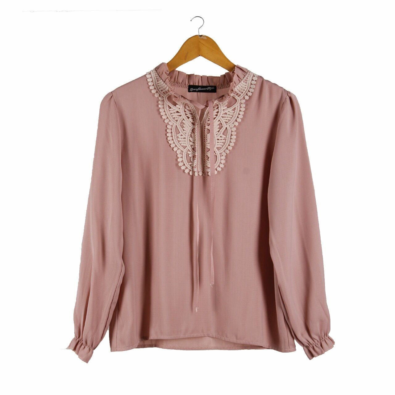 Spring Summer Style Nude Blouse