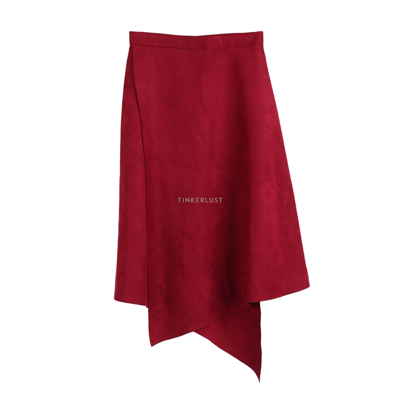 Flomors Red Midi Skirt