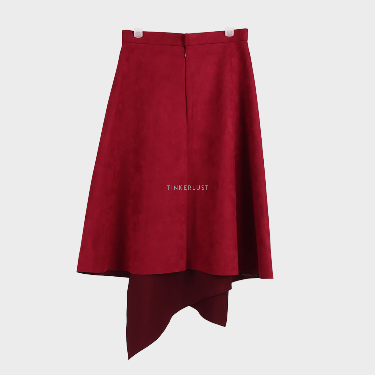 Flomors Red Midi Skirt