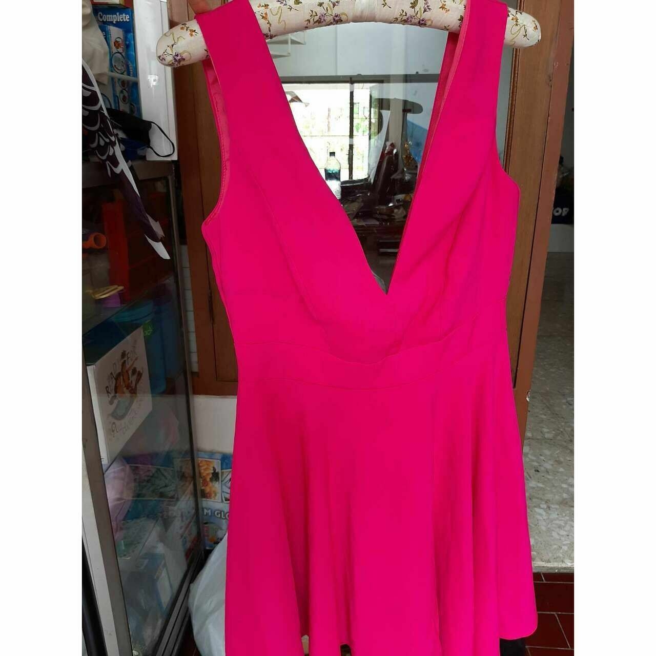 New Look Pink Plaid Mini Dress