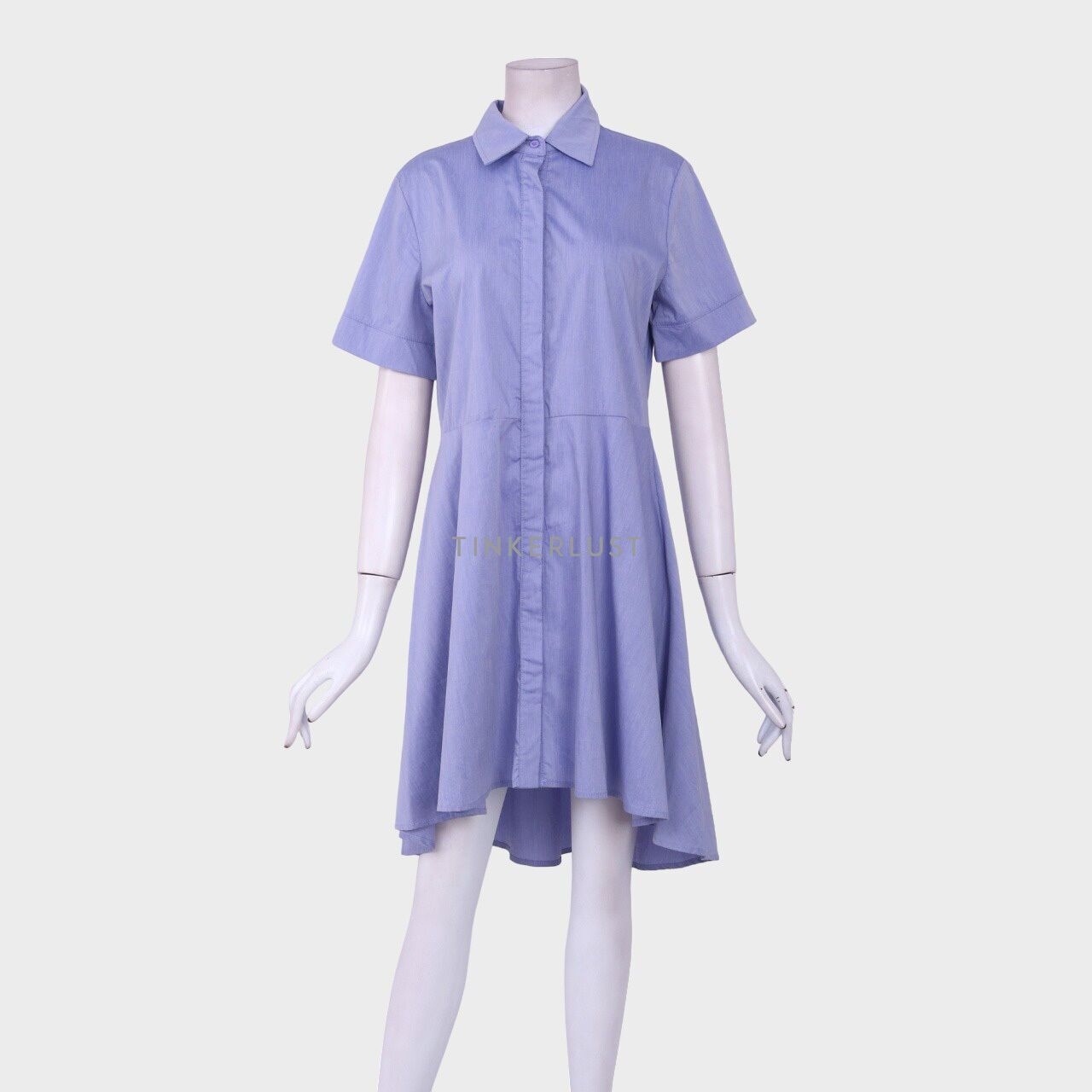 Mix & Max Lavender Shirt Mini Dress