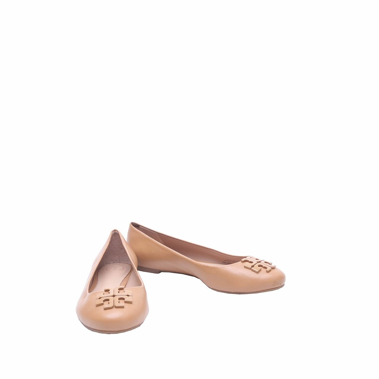 Tory Burch Lowell 2 Leather Blond Flats Shoes