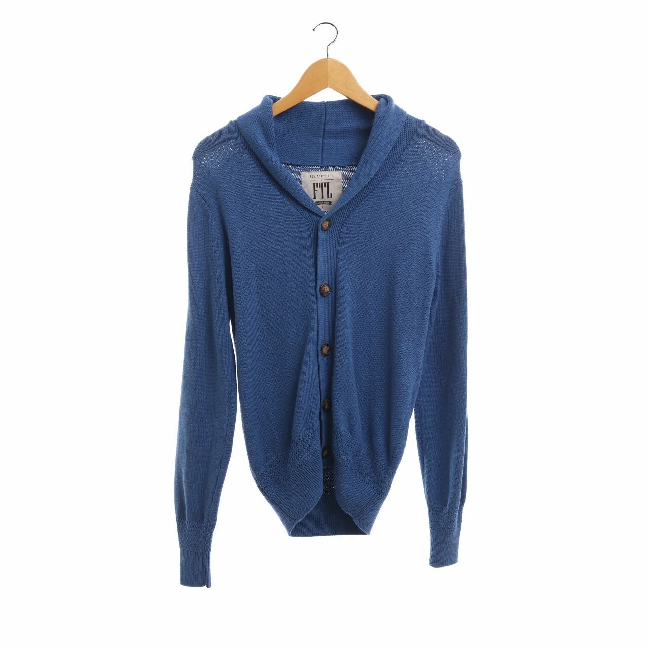 Private Collection Blue Knit Cardigan