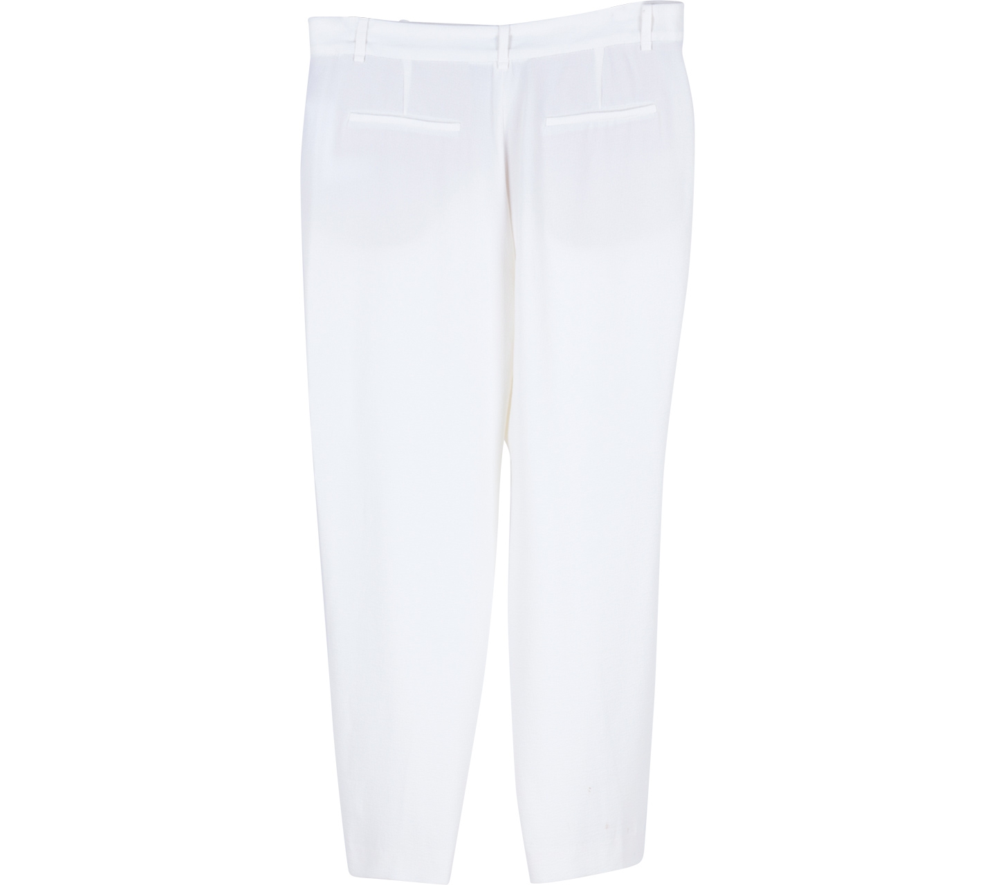 Zara White Textured Pants