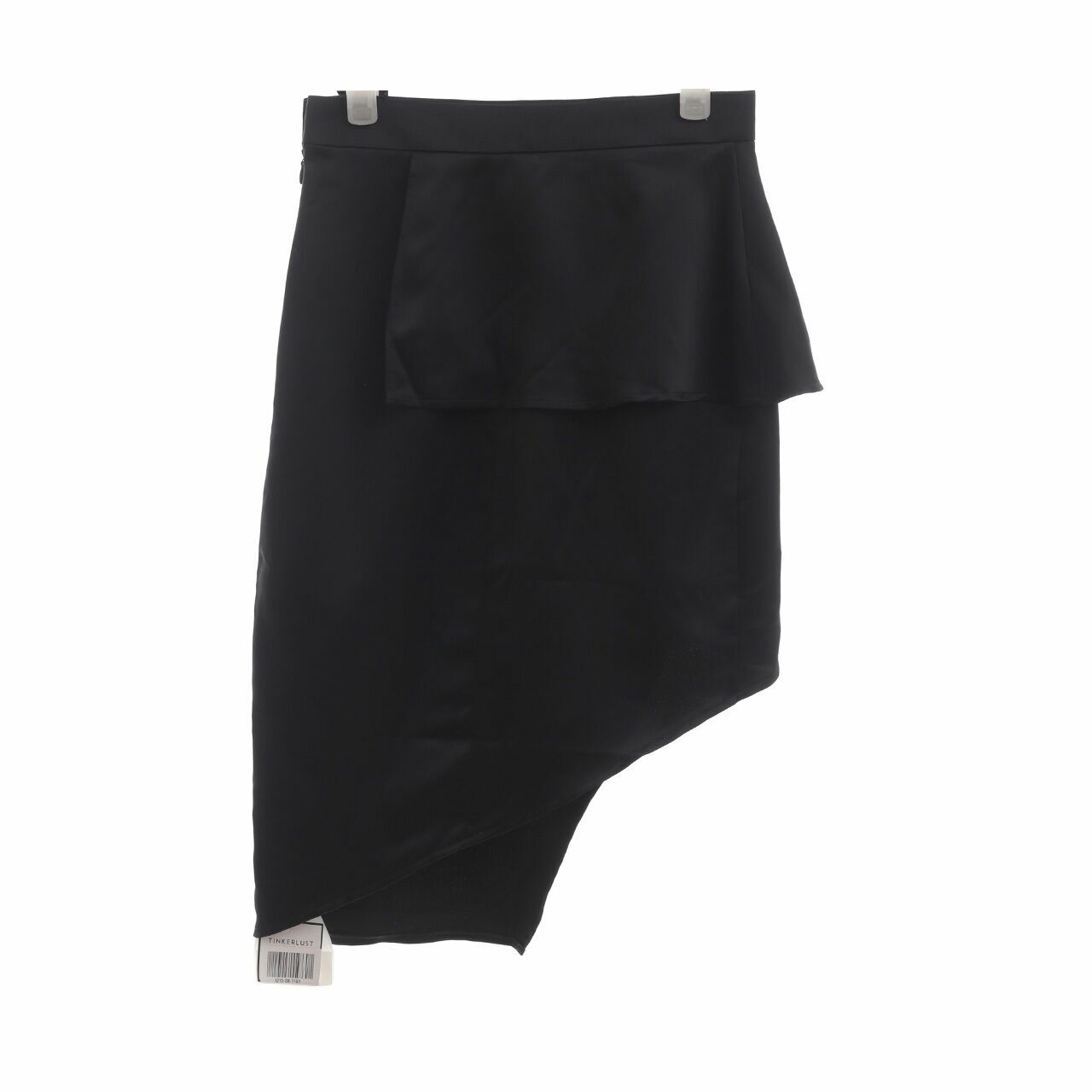 ANJA The Label Black Asymmetrical Mini Skirt