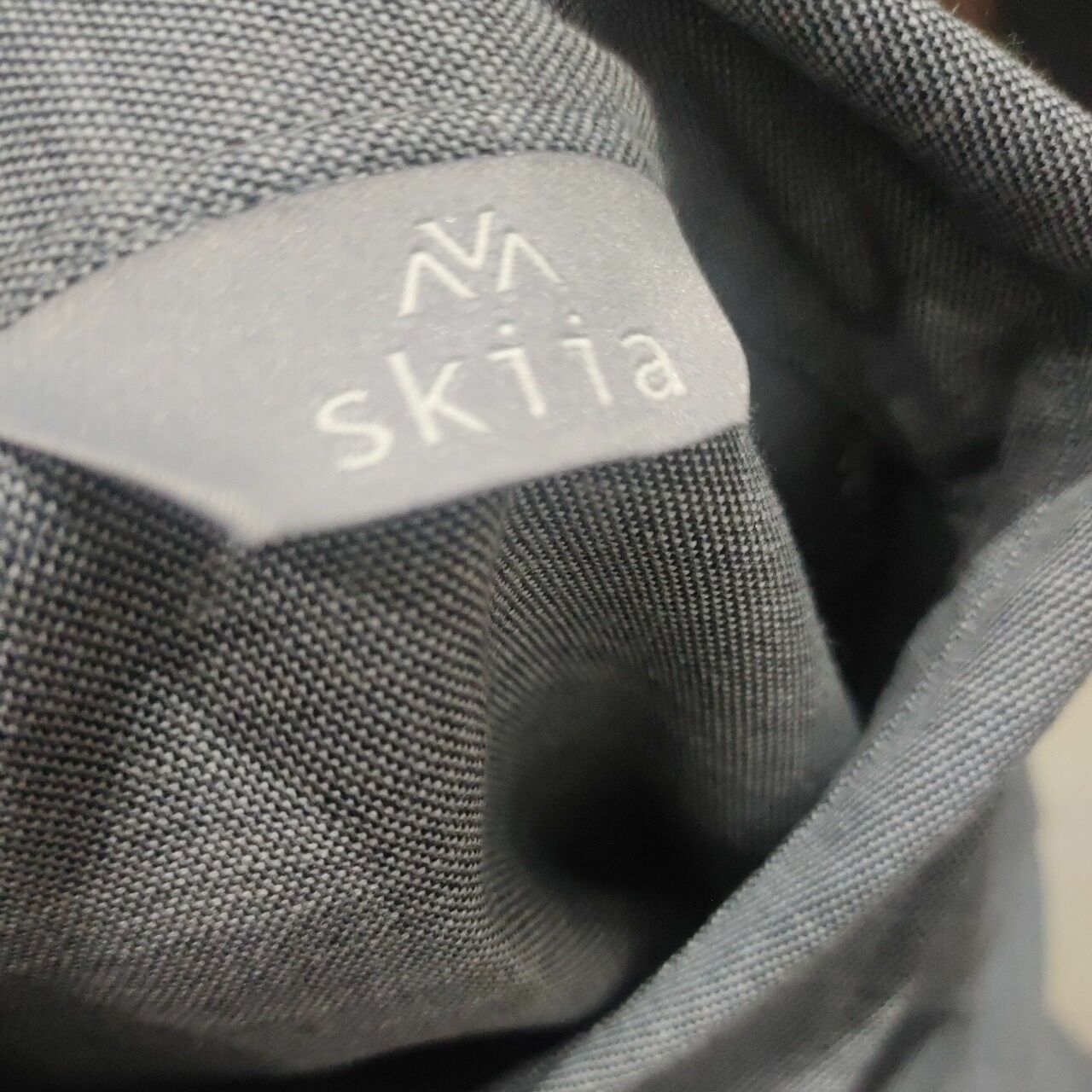 Skiia Grey Stripes Shirt Midi Skirt
