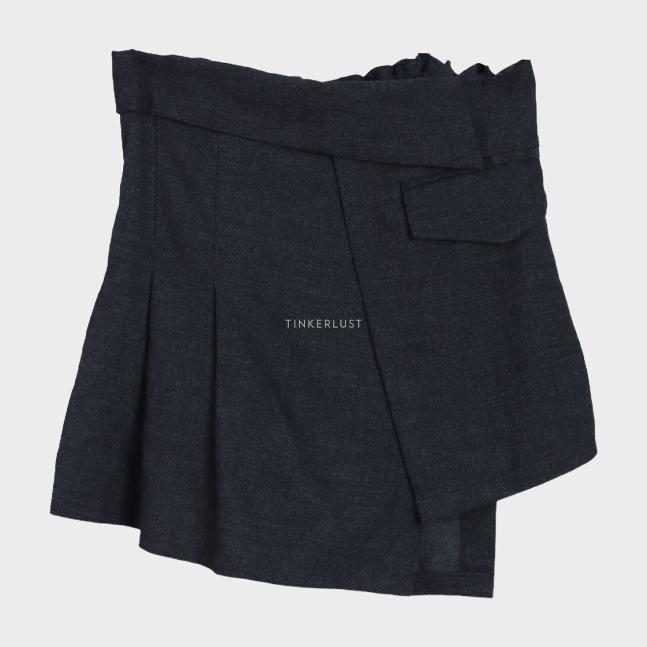 Viorth Apparel Dark Grey Slit Mini Skirt