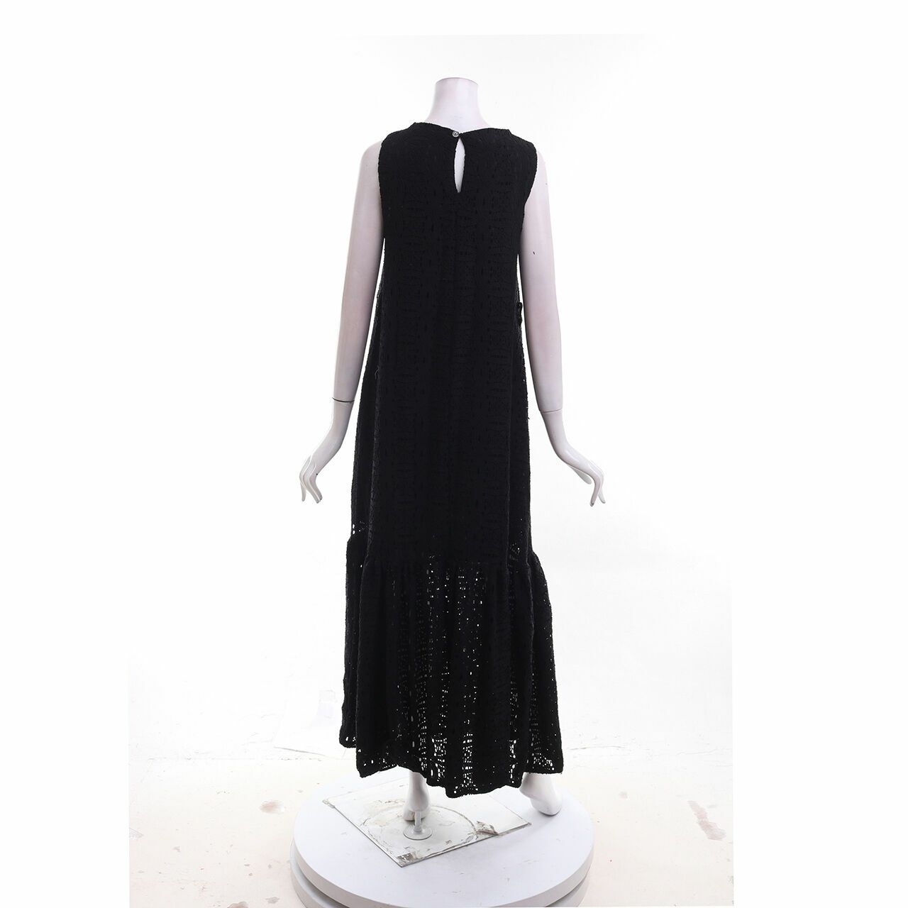 Chlorine Black Lace Long Dress