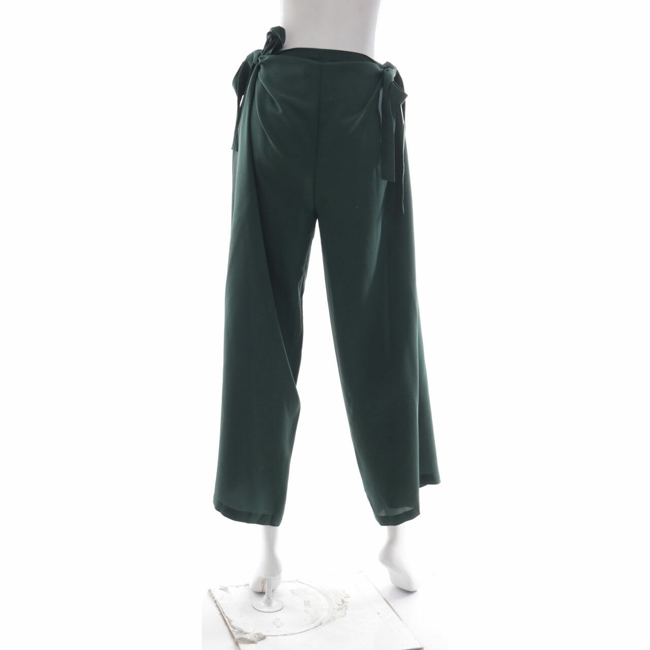 Adzani Dark Green Wrap Long Pants