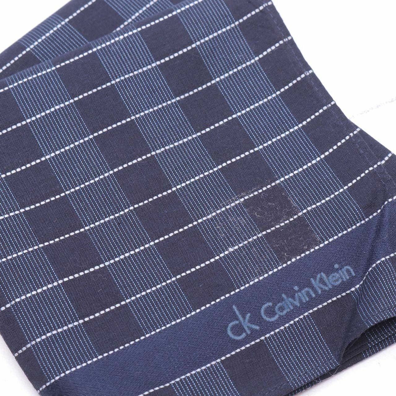 Calvin Klein Navy Pattern Scarf