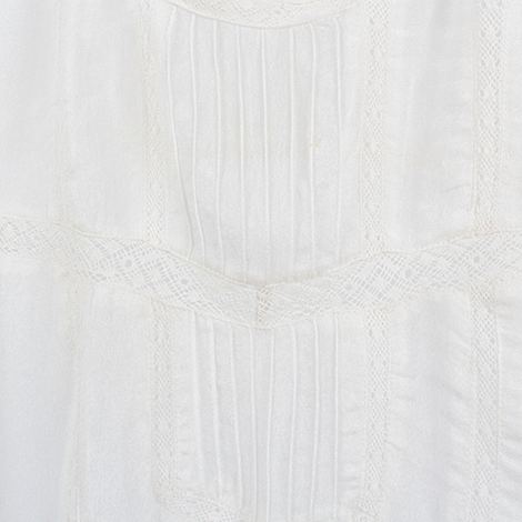 White Sheer Victorian Blouse