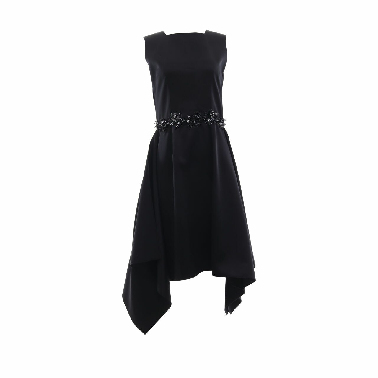 Frej A Porter Black Symmetric With Beaded Mini Dress