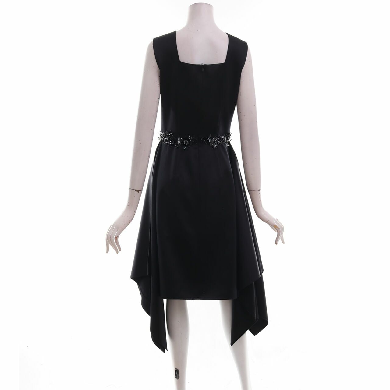 Frej A Porter Black Symmetric With Beaded Mini Dress