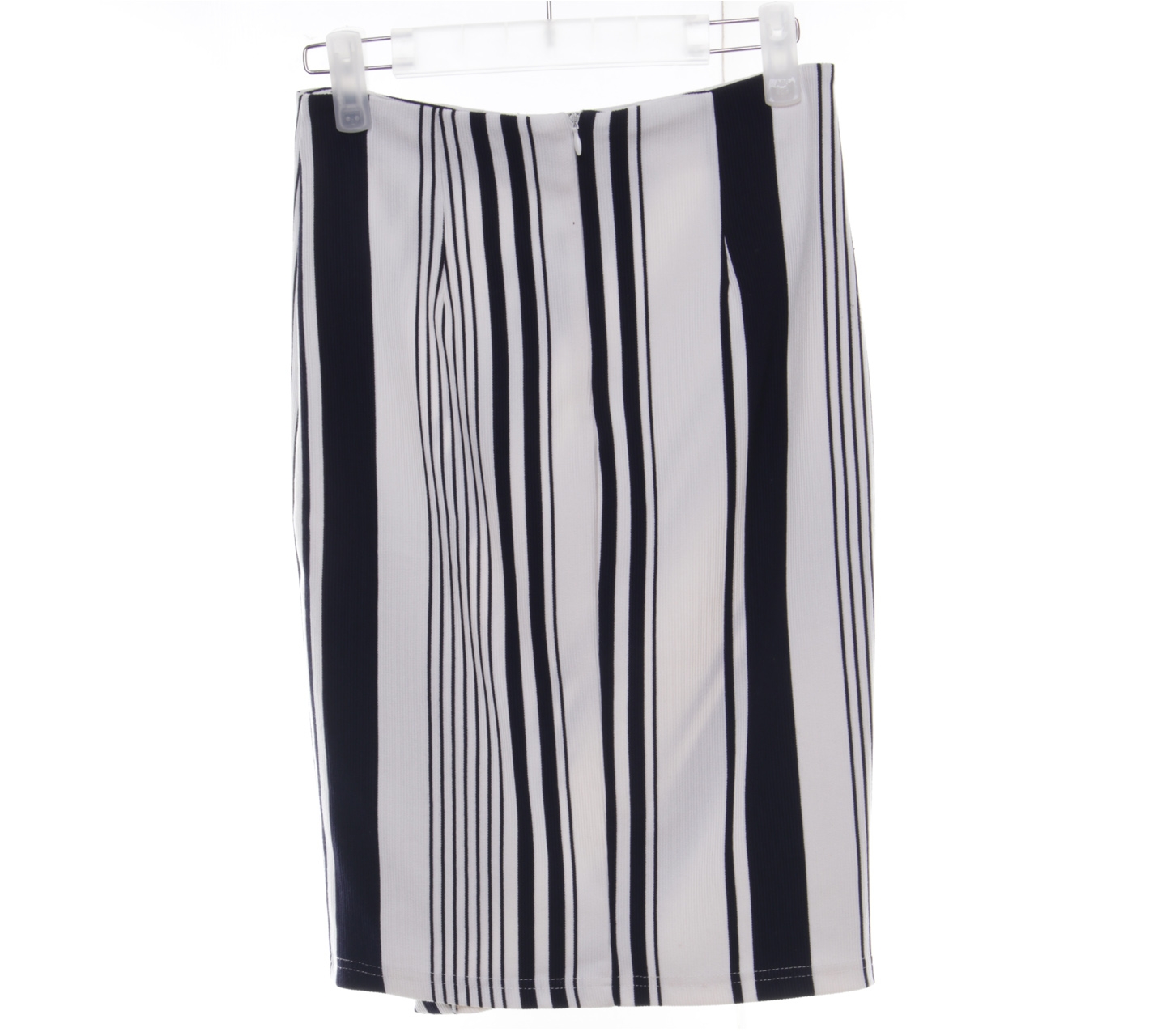 Dotti Black & White Pencil Midi Skirt