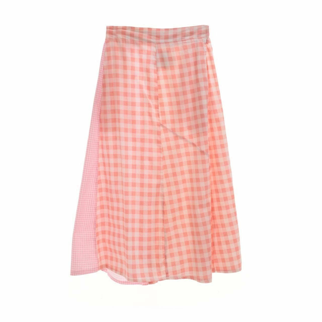 IKYK for Someday Multi Plaid Midi Skirt