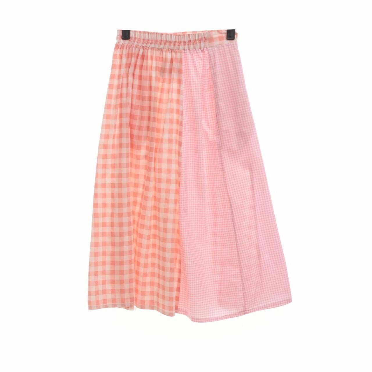 IKYK for Someday Multi Plaid Midi Skirt