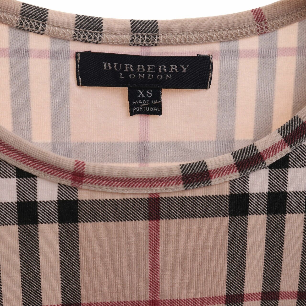 Burberry Check Beige Tshirt