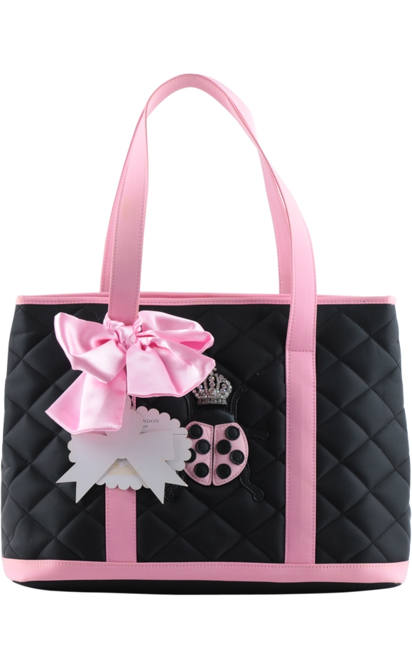 My Flat In London Black Quilted Bag