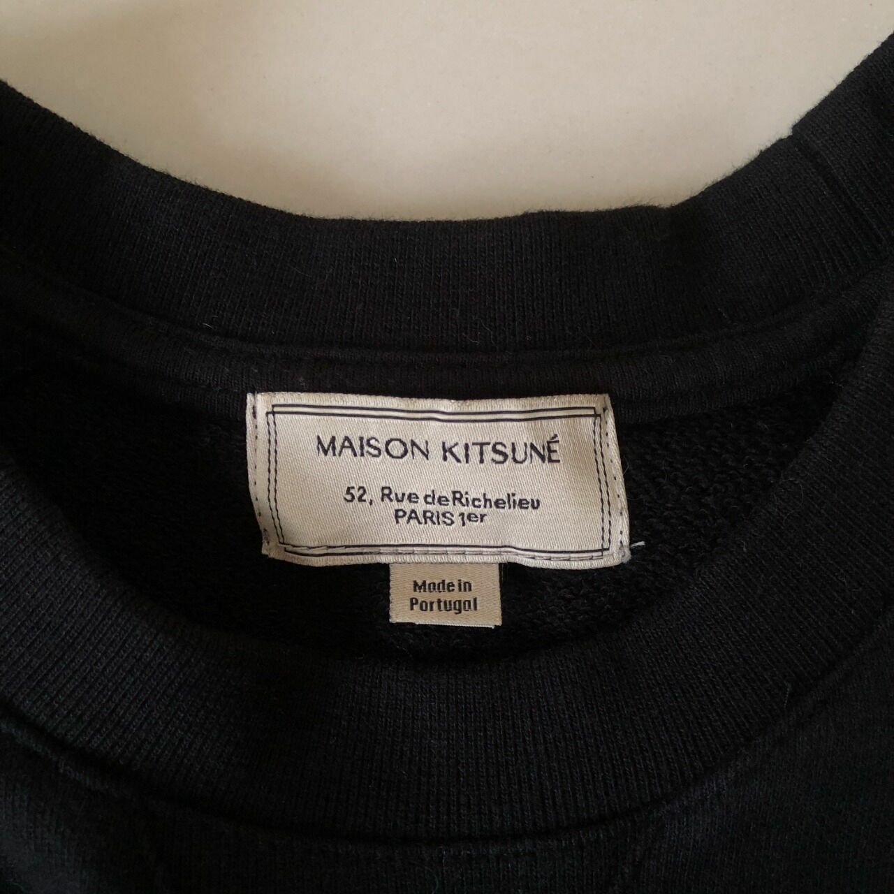 Maison Kitsune Black Sweater