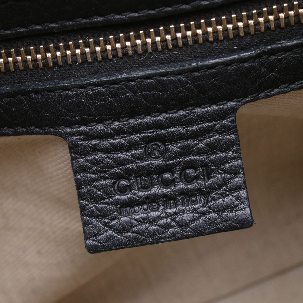  Gucci Boston Black Satchel Bag