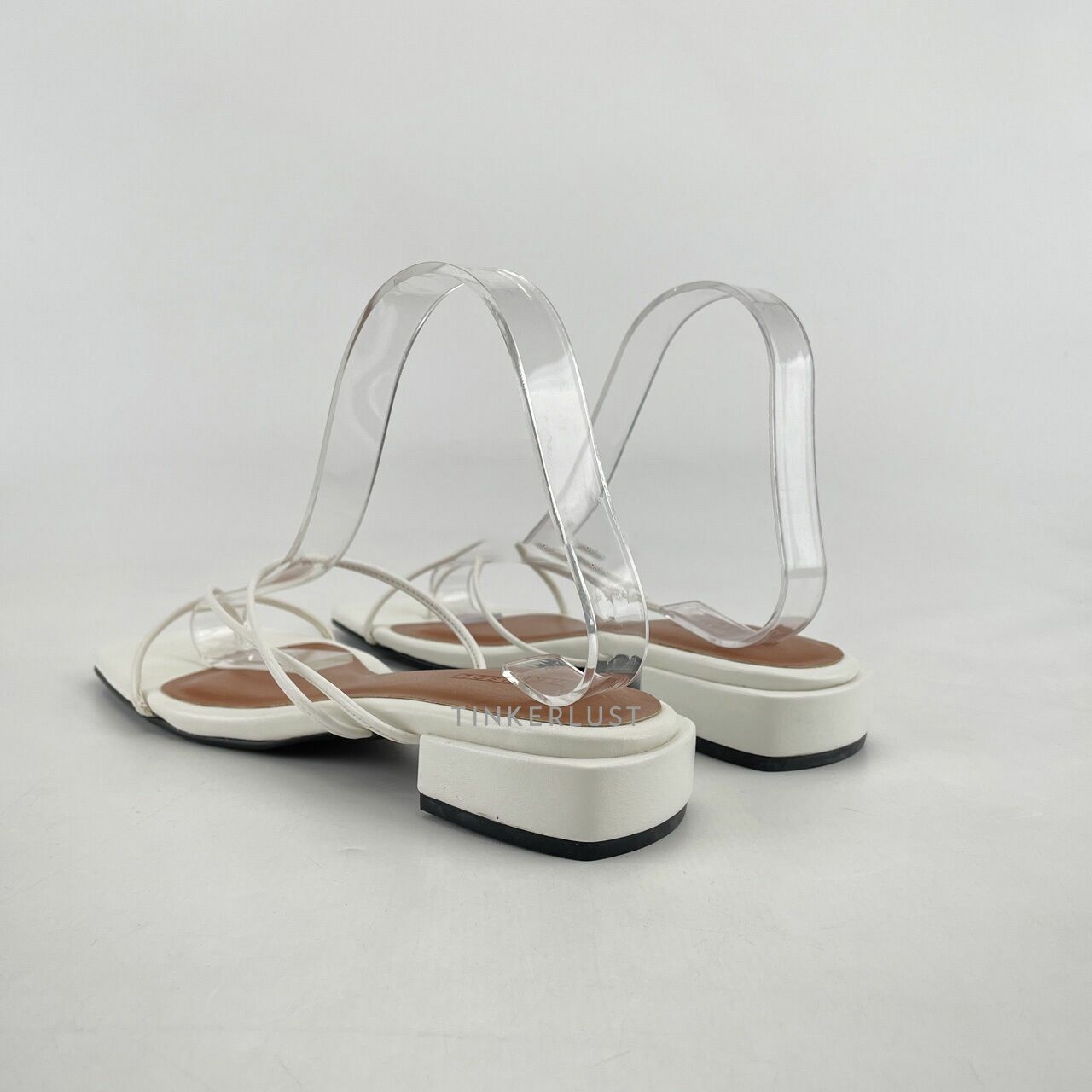 Naked Sol White Sandals