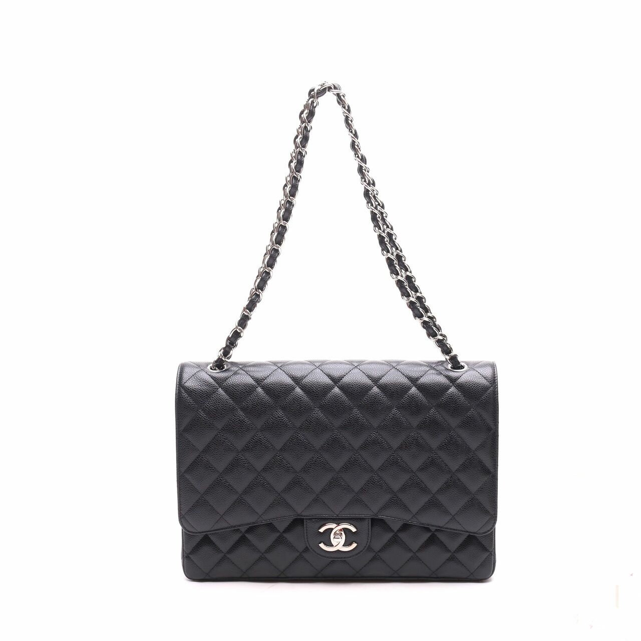 Chanel Classic Caviar Black Shoulder Bag