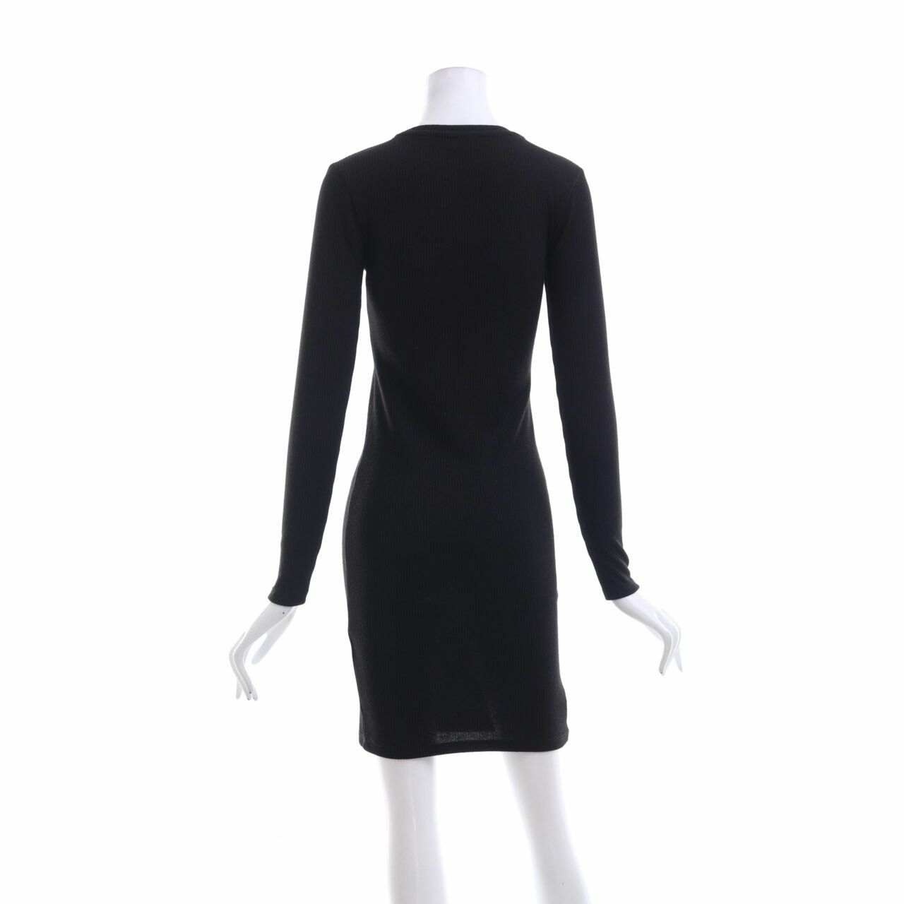 Topshop Black Midi Dress