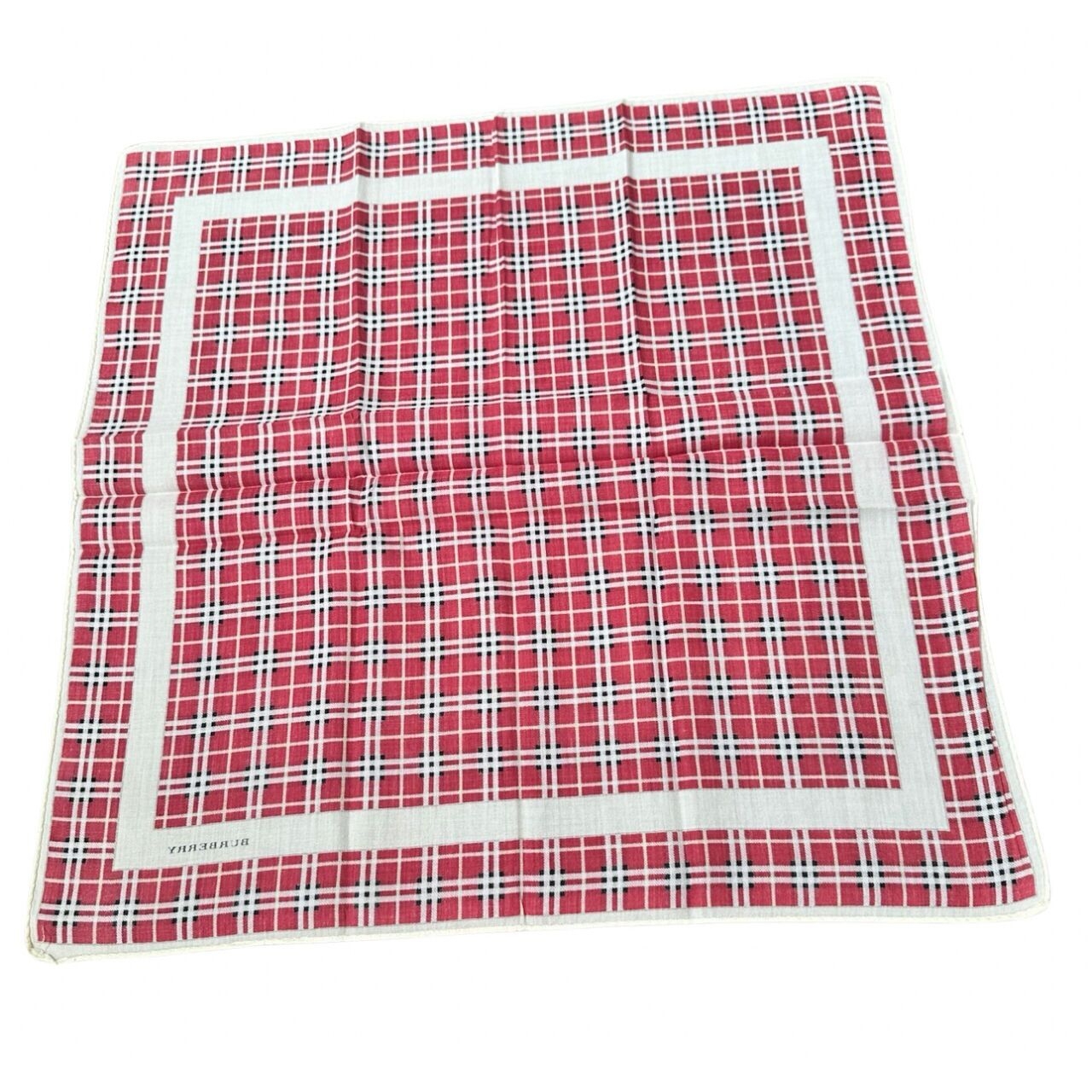 Burberry Red Plaid Scarf