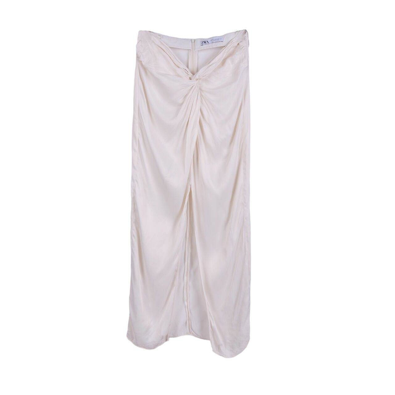 Zara Broken White Slit Maxi Skirt