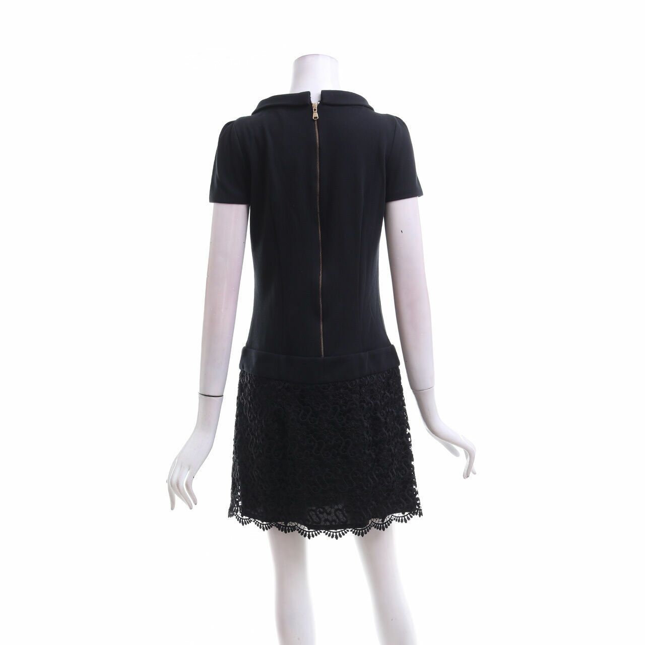 Sinequenone Black Lace Mini Dress
