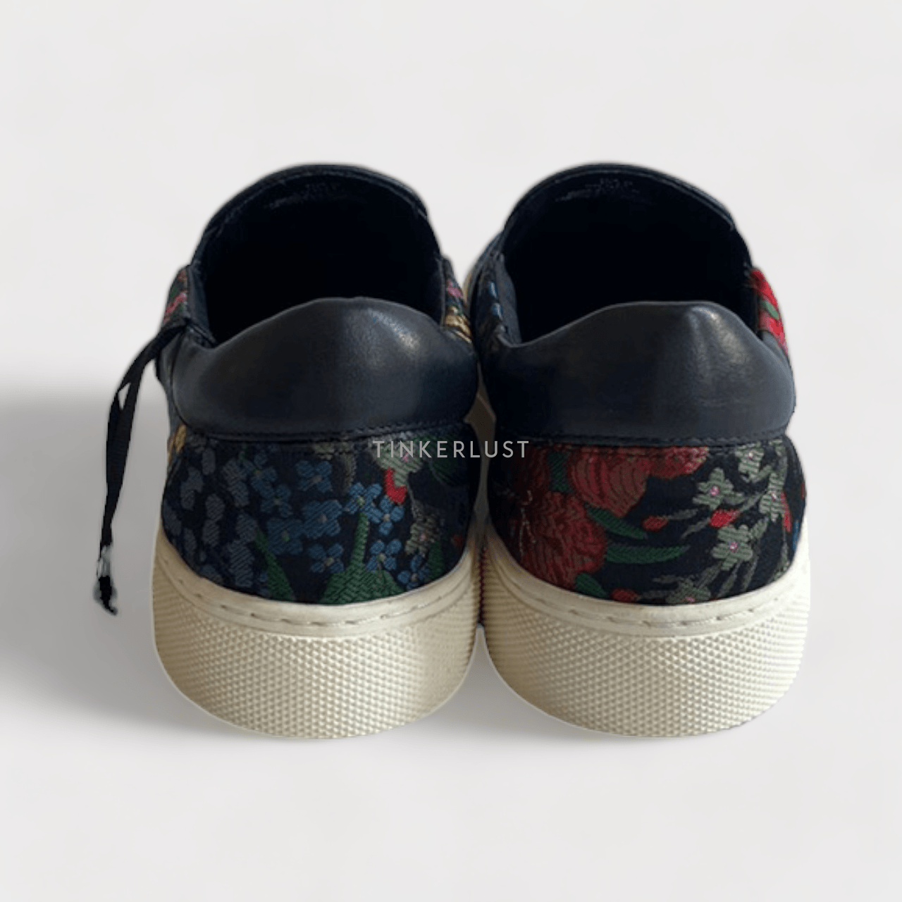 Erdem x H&M Jacquard Weave Fabric with a Shimmering Floral Pattern Slip On Sneakers