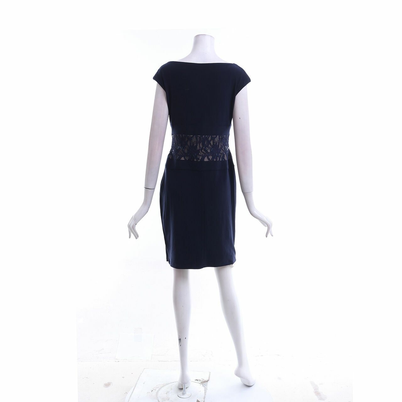 Ralph Lauren Navy Lace Sequin Mini Dress