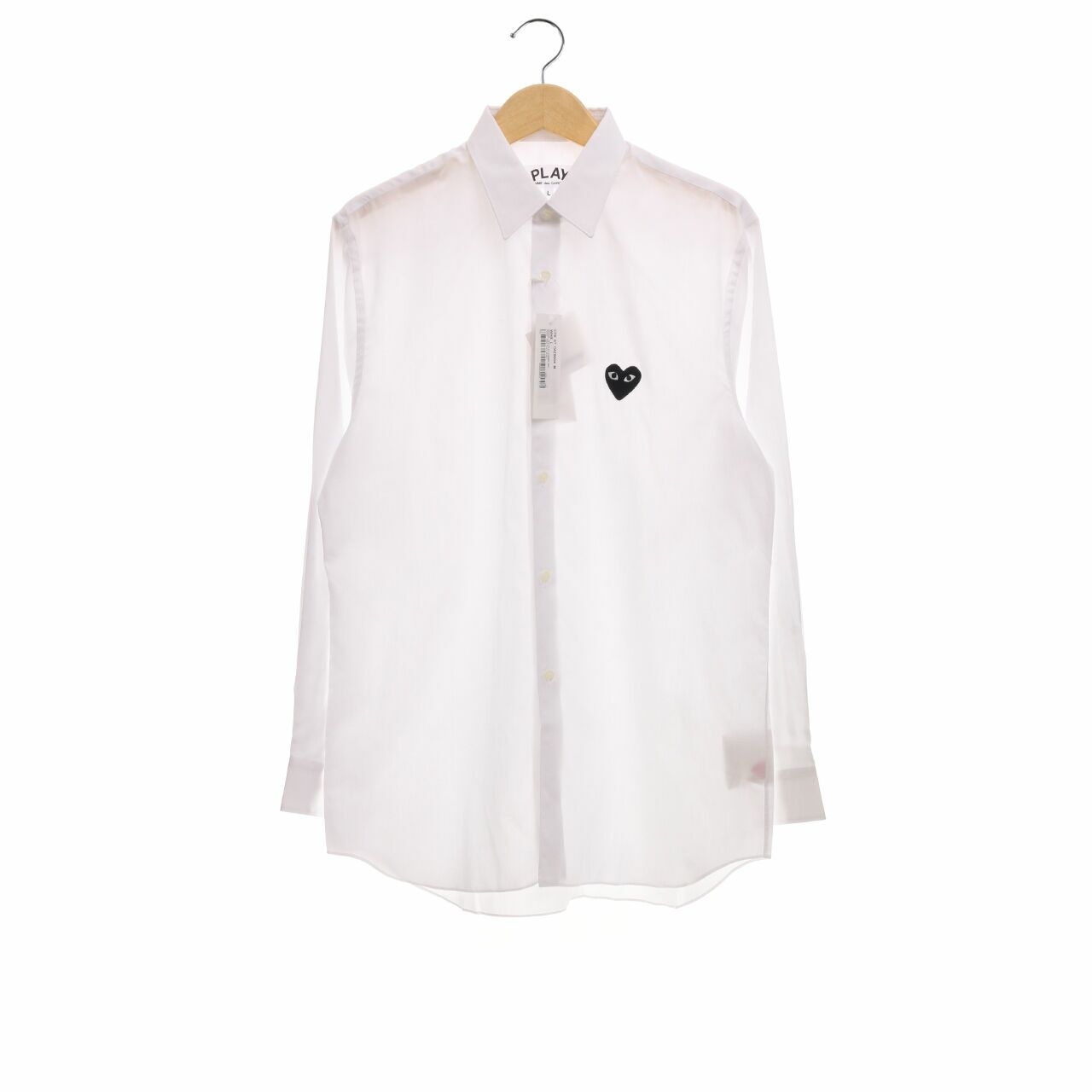 Play by Comme des Garcons White Long Sleeve Shirt