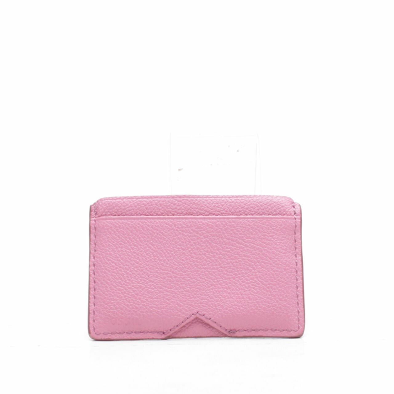 Fossil  Pink Perforated Card Case Wallet 