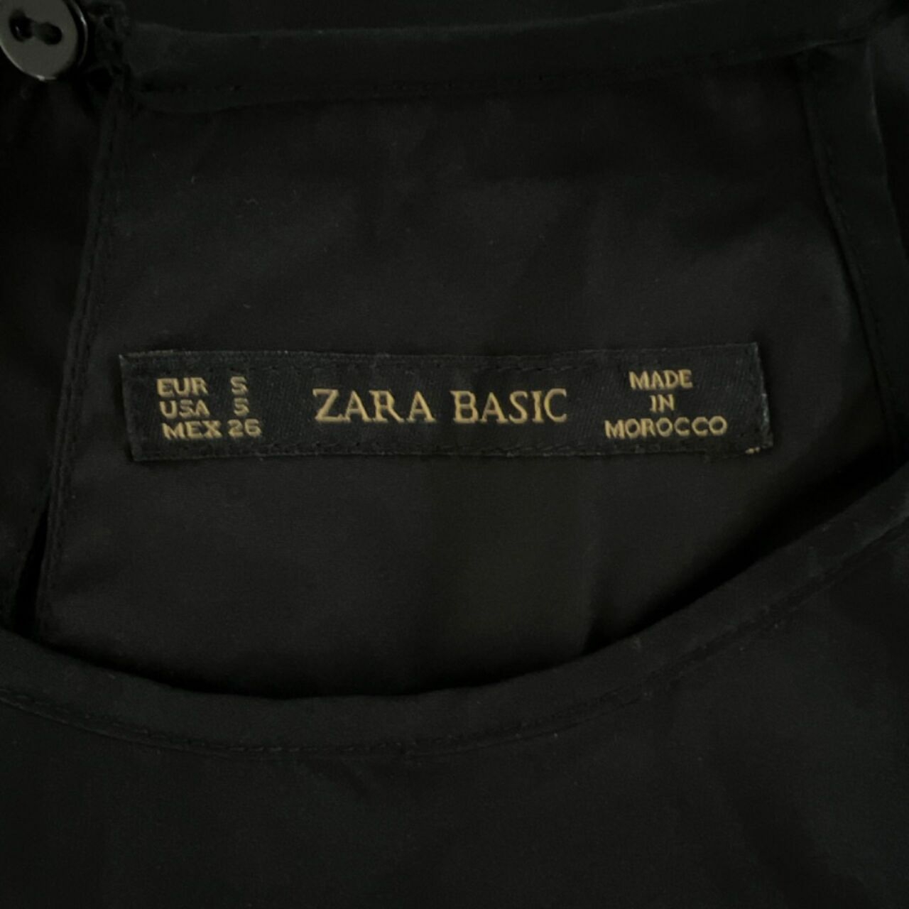 Zara Black Crop Top