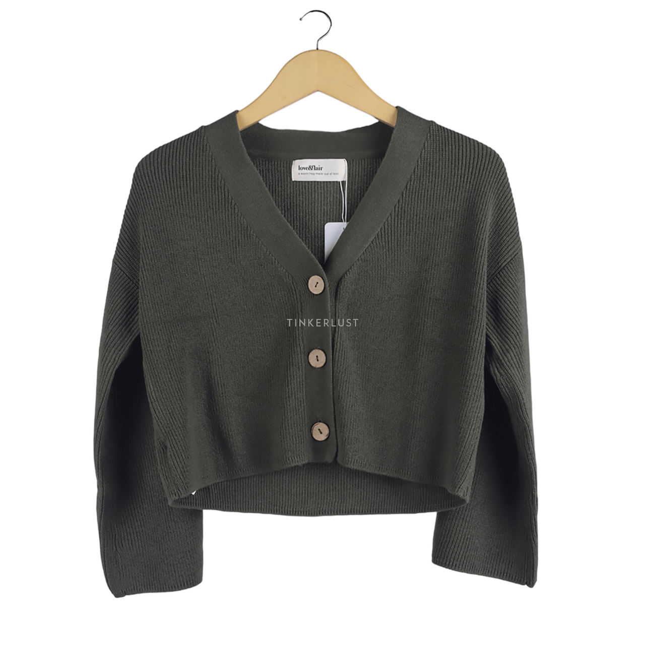 Love + Flair Olive Knit Cardigan