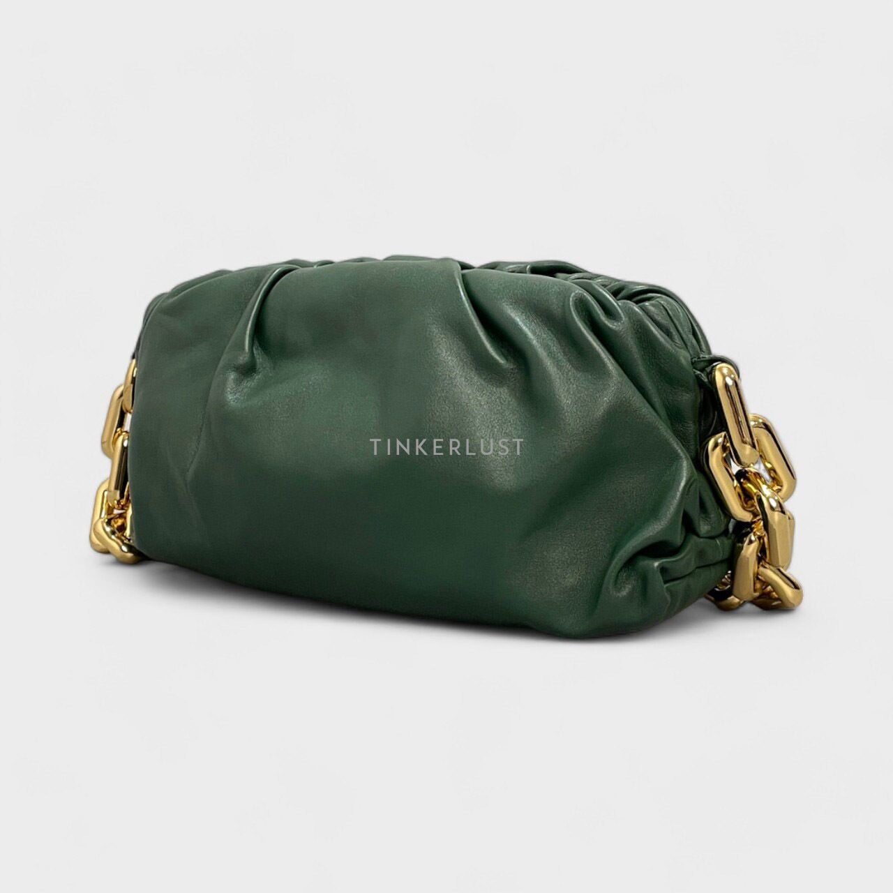 Bottega Veneta The Chain Pouch Raintree Dark Green Shoulder Bag 