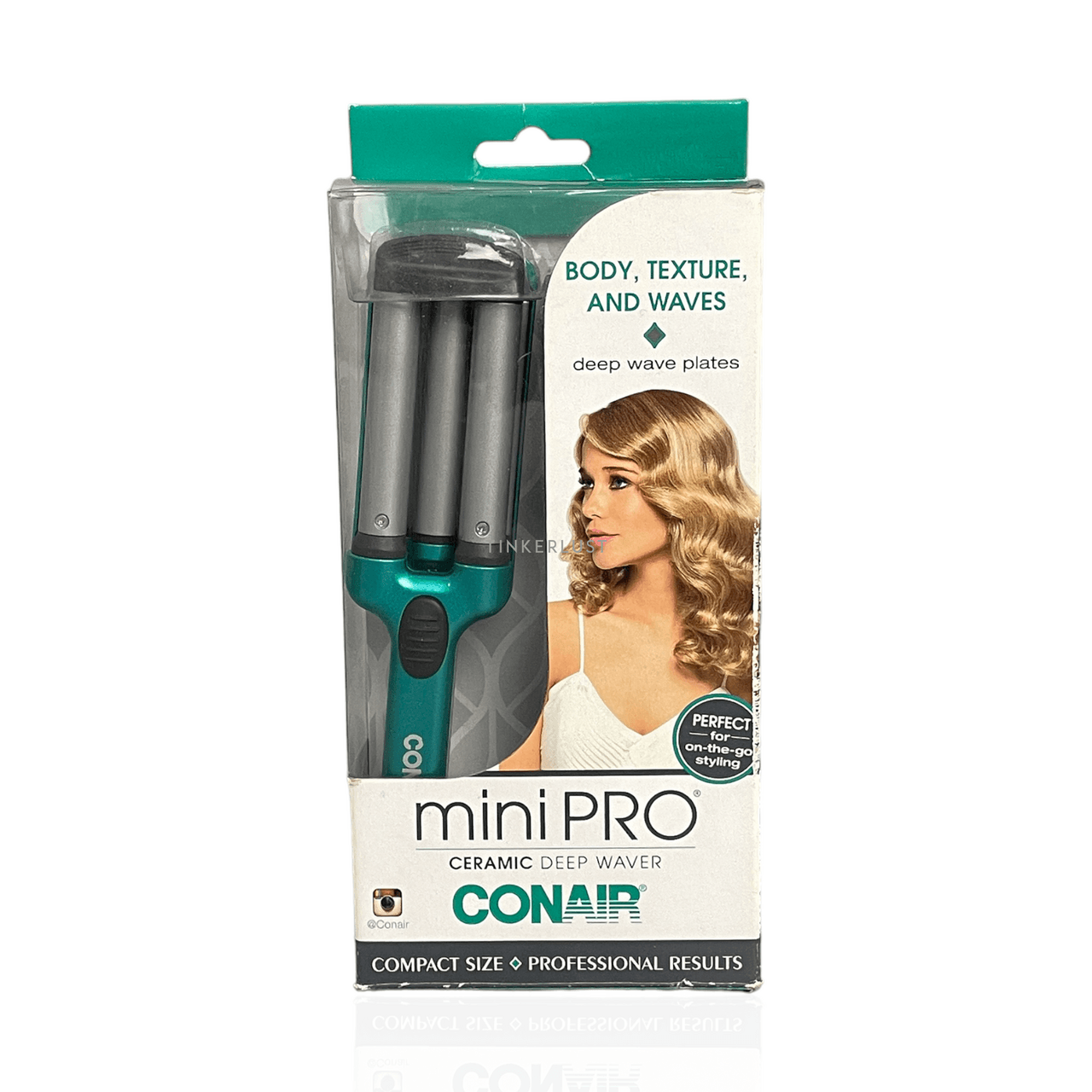 Conair MiniPro Deep Wave Ceramic Styler, Hair Curling Iron, Hair Waver S8N