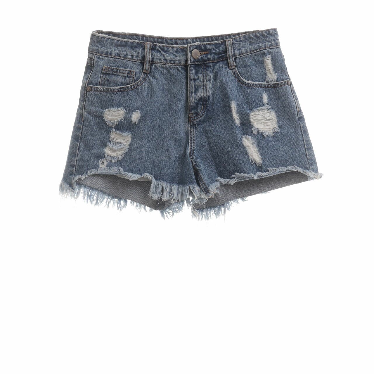 Cotton On Blue Ripped Short Pants