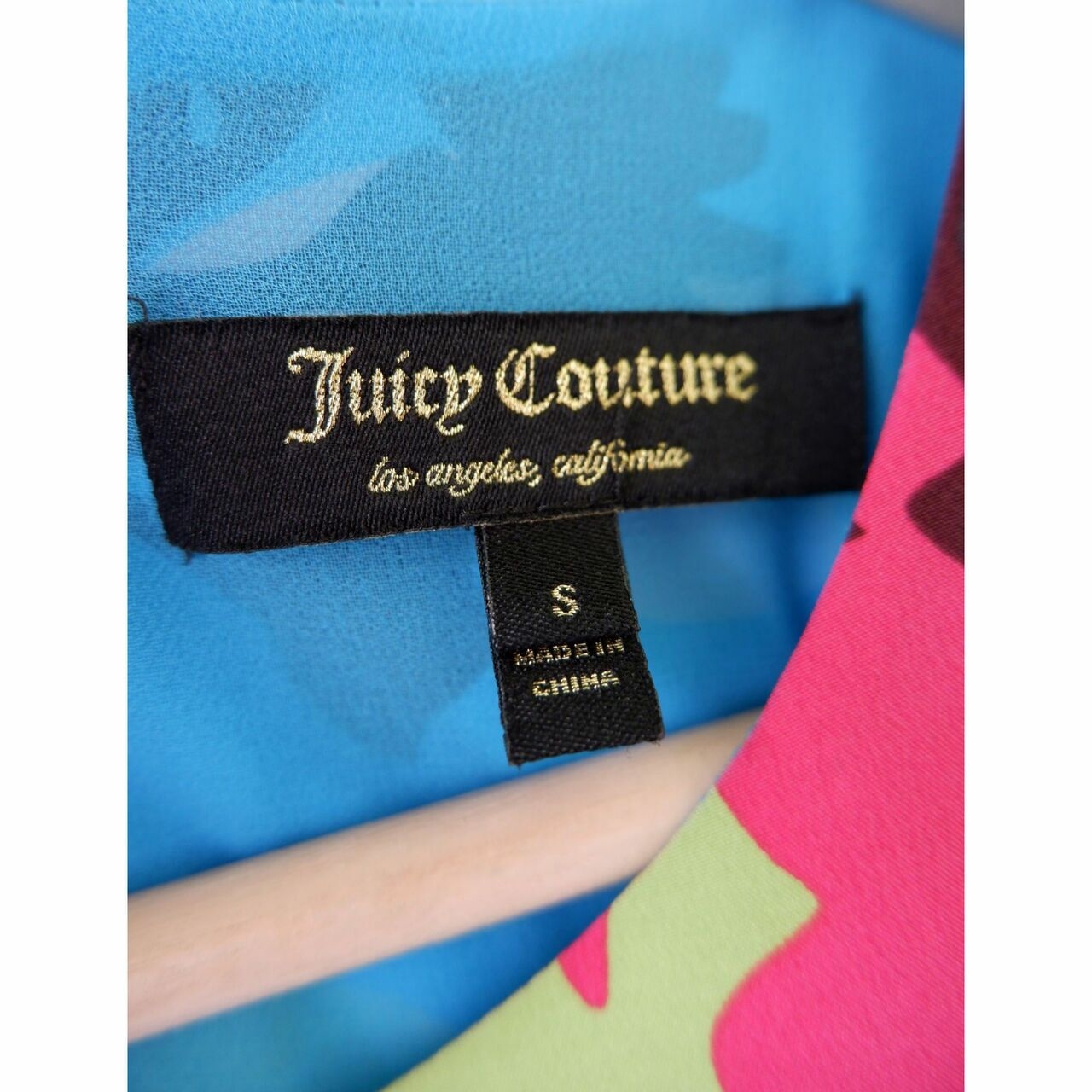 Juicy Couture Blue Floral Mini Dress
