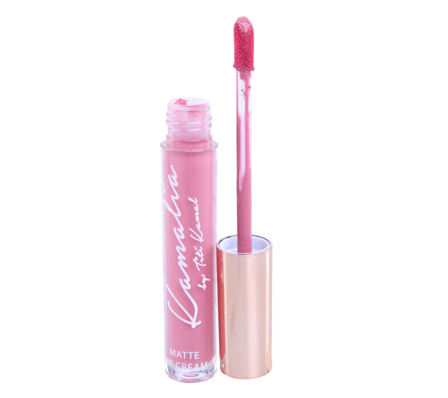 Kamalia by Titi Kamal Flirty Pink Matte Lip Cream Lips
